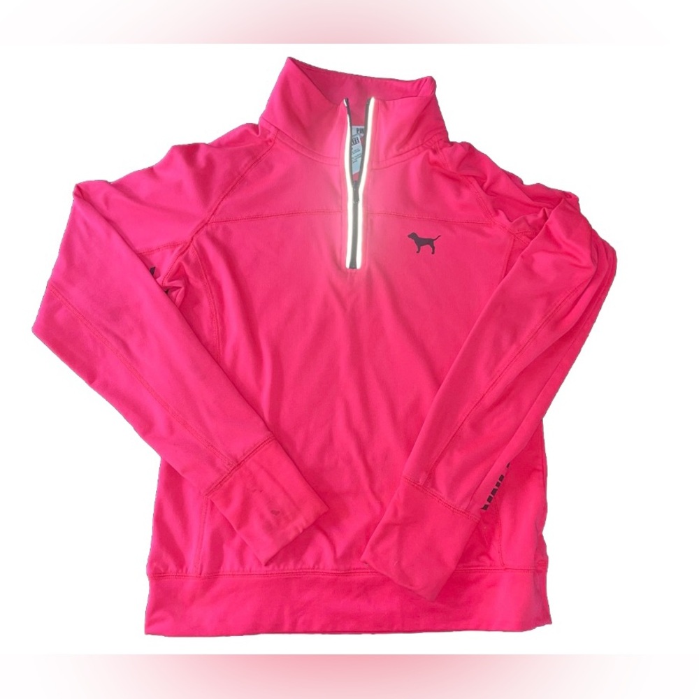 Women’s Size S Victoria’s Secret Pink Neon Pink Active Wear Long Sleeve